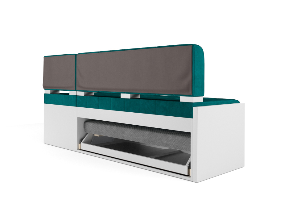 Кухонные уголки, Диван угловой кухонный Ганновер (Бархат) 176х82х104 см