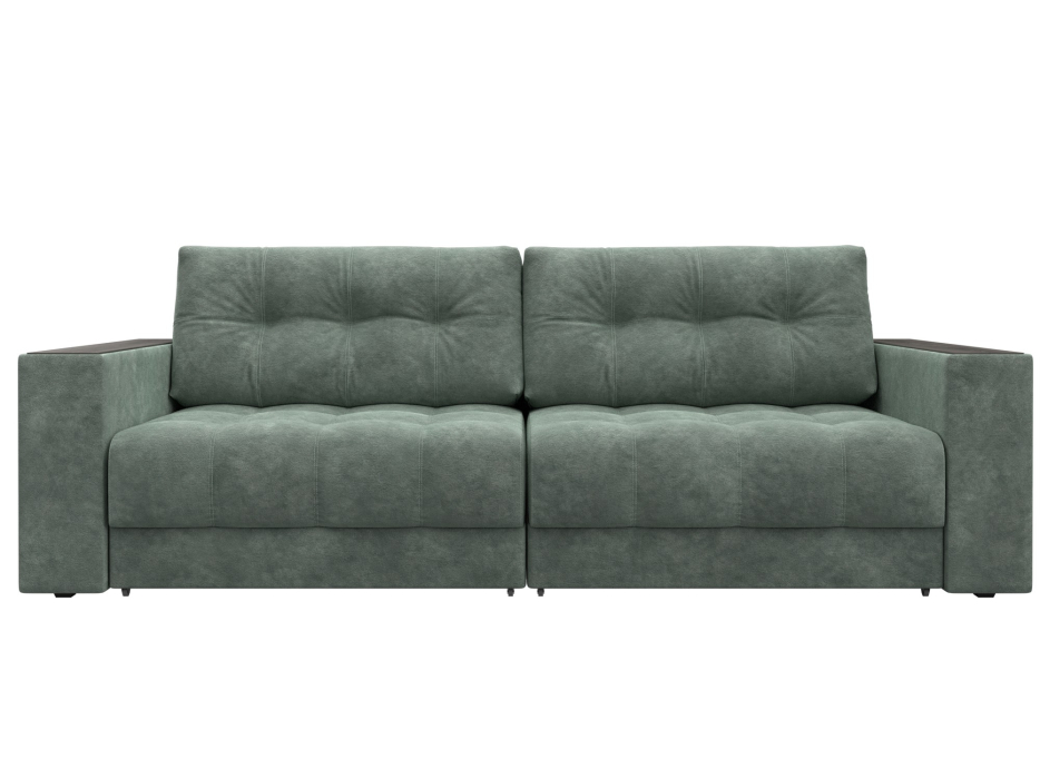 Диваны еврокнижки, Диван прямой с декором Лига-049 НПБ, велюр BRUT