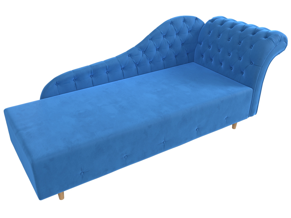 Кушетка диван, Кушетка Камерон правая, велюр 