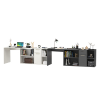 Прямые компьютерные столы, Два письменных стола-трансформера Лайт 03.245