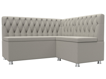 Диван кухонный угловой Мирта правый угол, рогожка Амур