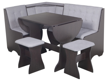 Кухонный уголок Стиль 1Л (со столом СТ-2У) Дуб венге / велюр