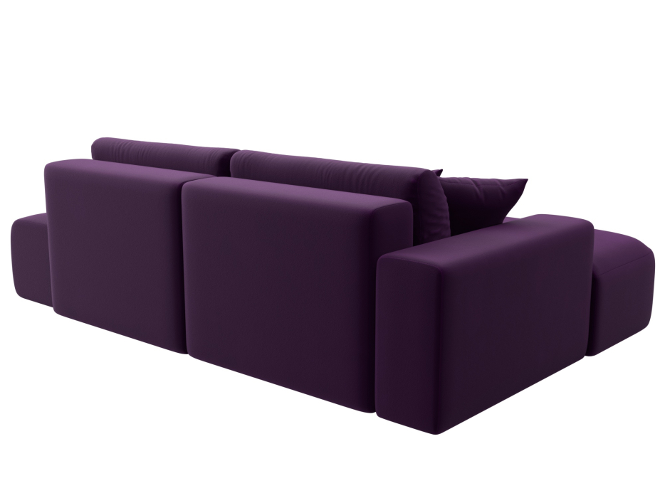 Диваны угловые в гостиную, Диван угловой Лига-036 Модерн левый угол, микровельвет