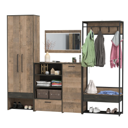 Прихожая модульная в стиле лофт Трувор № 234