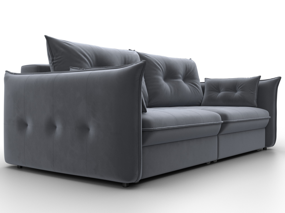 Диваны еврокнижки, Диван прямой Лига-100 НПБ, велюр SEVEN