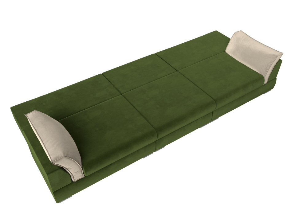 Диваны с ящиком для белья, Прямой диван Пекин Long, микровельвет