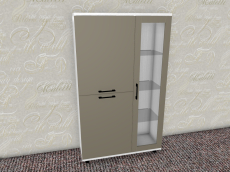 Шкафы распашные, Модульная система Грейс Шкаф ШК-5082  Снежный Ясень