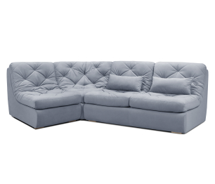 Модульный угловой диван Борнео со спальным местом, велюр