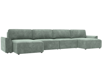 Диван п-образный Лига-048 НПБ лонг, велюр BRUT