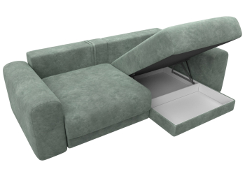 Диван угловой Лига-056 НПБ угол универсальный, велюр BRUT