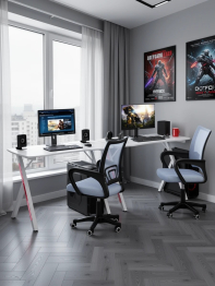 Два игровых стола Мебель--24 GT-2310 и два кресла компьютерных