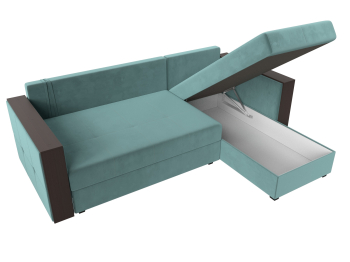 Угловой диван Валенсия Лайт правый угол, велюр