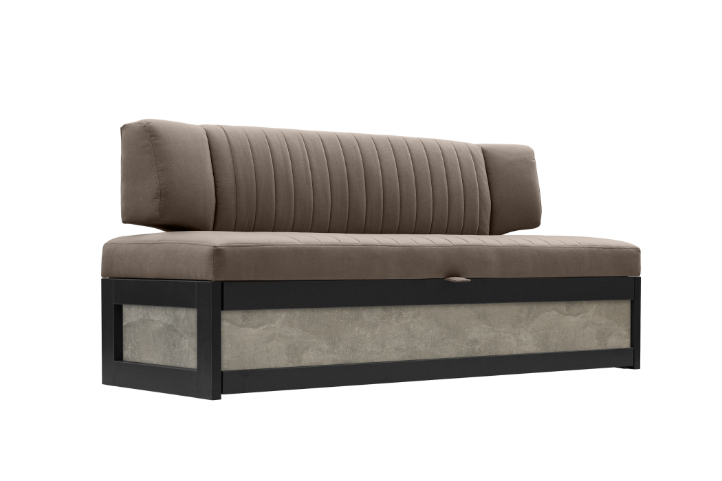 Диваны прямые кухонные, Прямой кухонный диван Парус 181 Ателье светлое