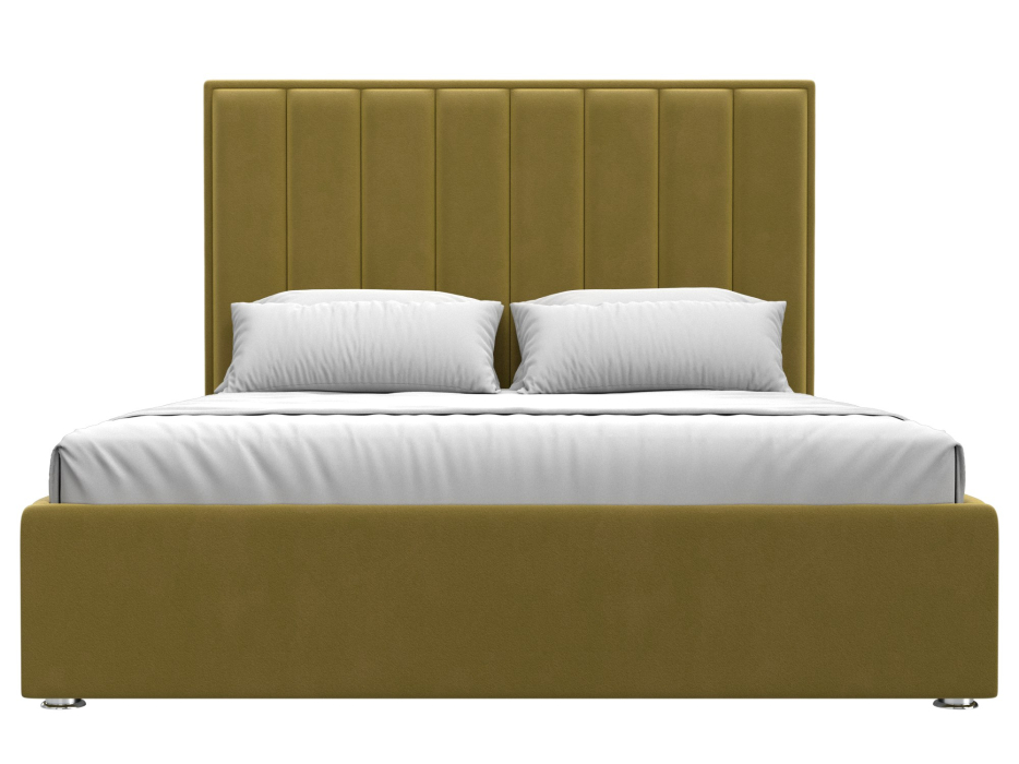 Мягкая кровать, Кровать интерьерная Афродита 160, микровельвет