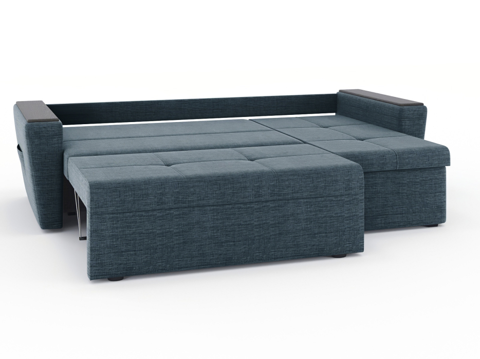 Диваны угловые в гостиную, Диван-кровать угловой Дубай Майами еврокнижка трехсекционная, рогожка Люкс