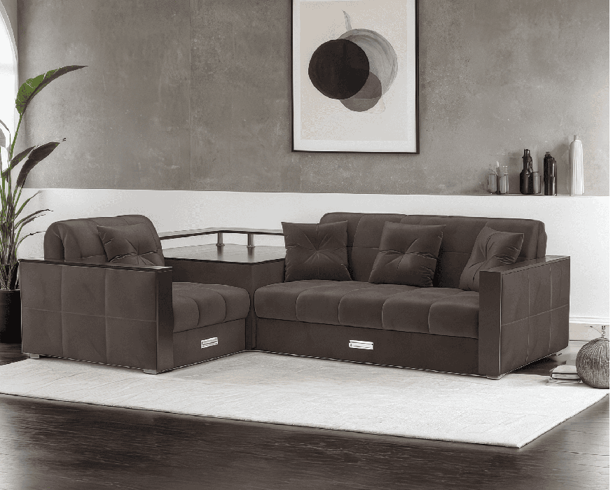 Диваны угловые в гостиную, Диван угловой Прага (Кордрой)