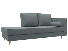 Кушетка диван, Кушетка Прайм правая, рогожка Амур