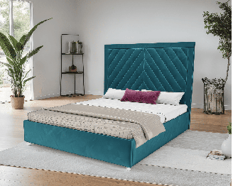 Кровать Мишель 140 см (Бархат)