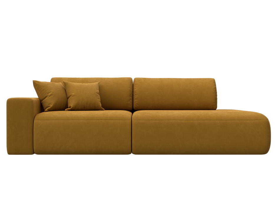 Диваны еврокнижки, Диван прямой Лига-036 НПБ Модерн подлокотник слева, велюр BRUT