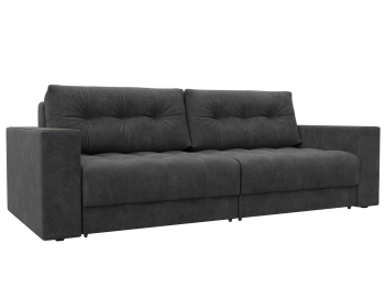 Диван прямой с декором Лига-049 НПБ, велюр BRUT