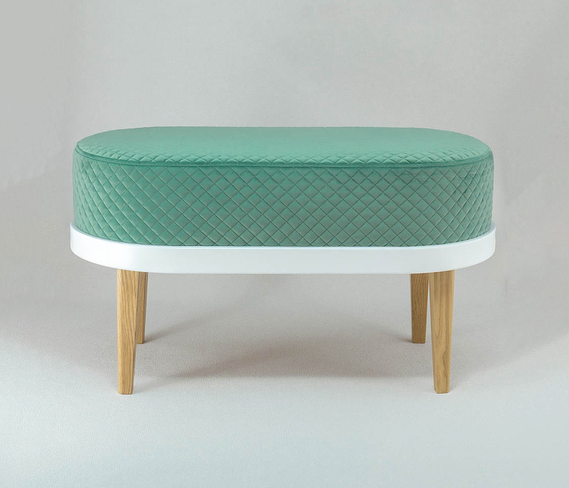 Банкетки, Банкетка Quinn W, съемный чехол, велюр (стёганый)