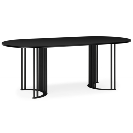 Стол Хьюго О 180 х 90 ( черные ноги)