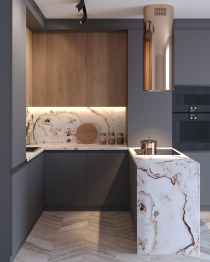 Столешница 4150*595*38 влагостойкая Ботаника 2740_Т