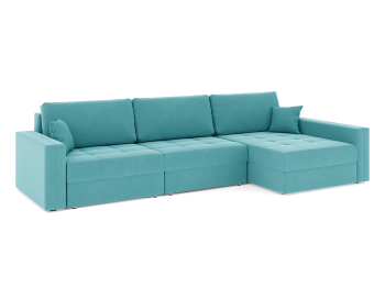 Диван-кровать угловой Брест 3 секции еврокнижка, велюр