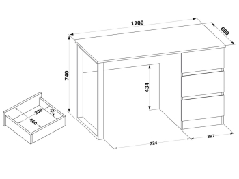 Письменный стол СПм-205
