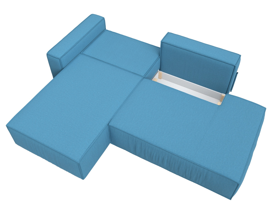 Диваны угловые в гостиную, Диван угловой Прага Модерн левый угол, рогожка Амур