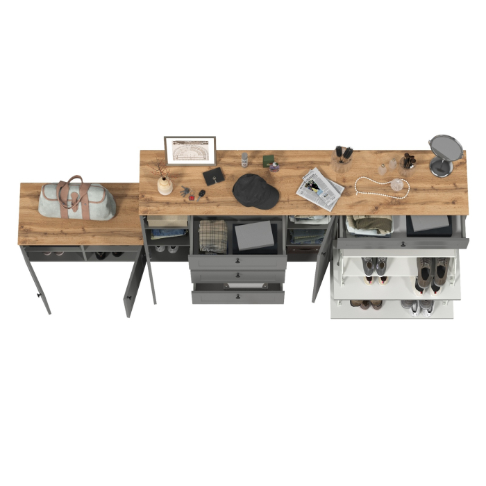 Прихожие, Комод с обувницей и тумбой Остин