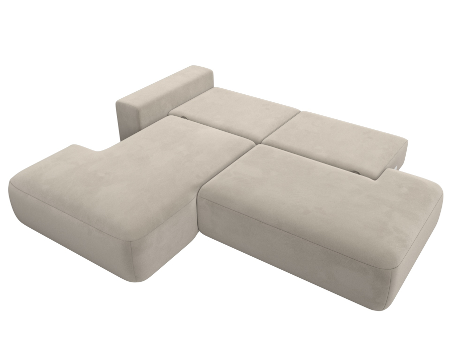 Диваны угловые в гостиную, Диван угловой Лига-036 Модерн левый угол, микровельвет