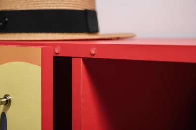 Комод-тумба Кармин 16.230.03, фасады с рисунком Бразильские домики