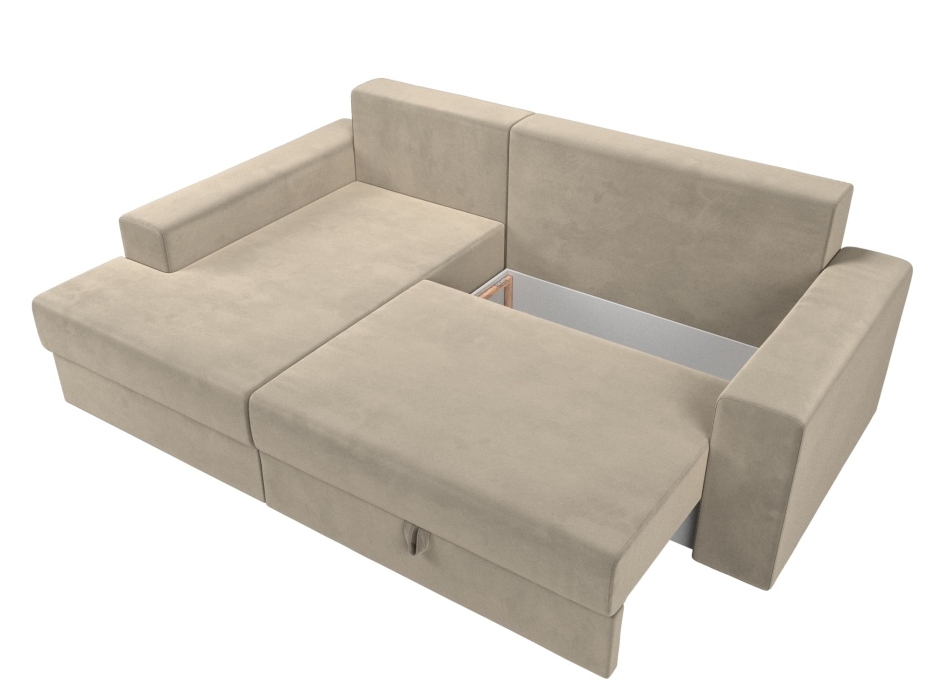 Диваны угловые, Диван угловой Мэдисон НПБ, микровельвет, левый угол