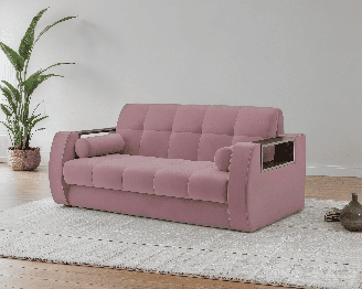 Диван прямой аккордеон Барон №3 (Велюр)