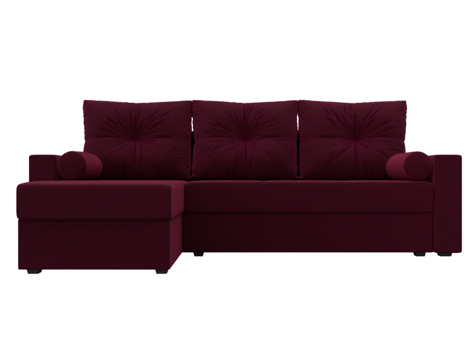 Диваны угловые в гостиную, Диван угловой Верона Лайт левый угол, микровельвет