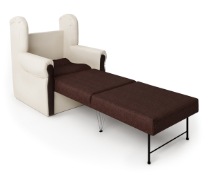 Кресло-кровать Классика М, экокожа/рогожка