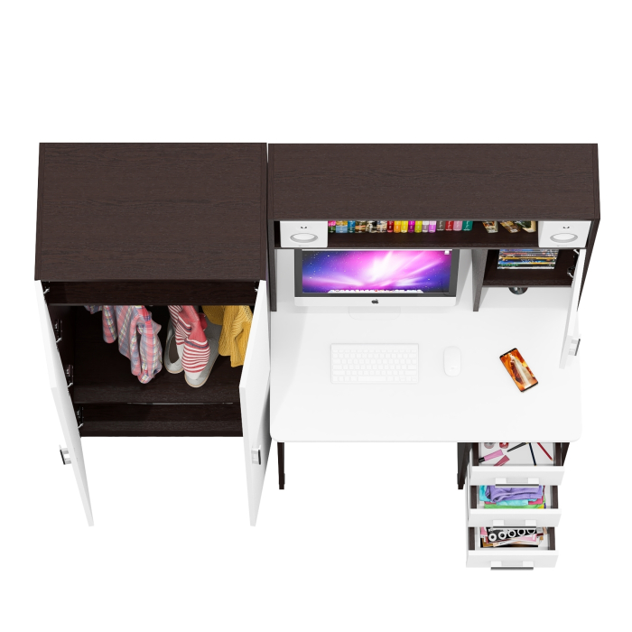 Прямые компьютерные столы, Стол компьютерный со шкафом СК-9