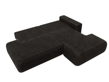 Диван угловой Лига-036 НПБ Модерн правый угол, велюр BRUT