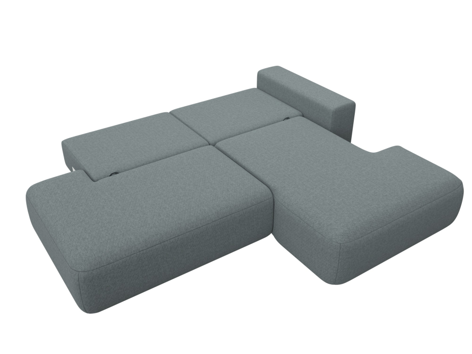 Диваны угловые в гостиную, Диван угловой Лига-036 НПБ Модерн правый угол, рогожка Амур