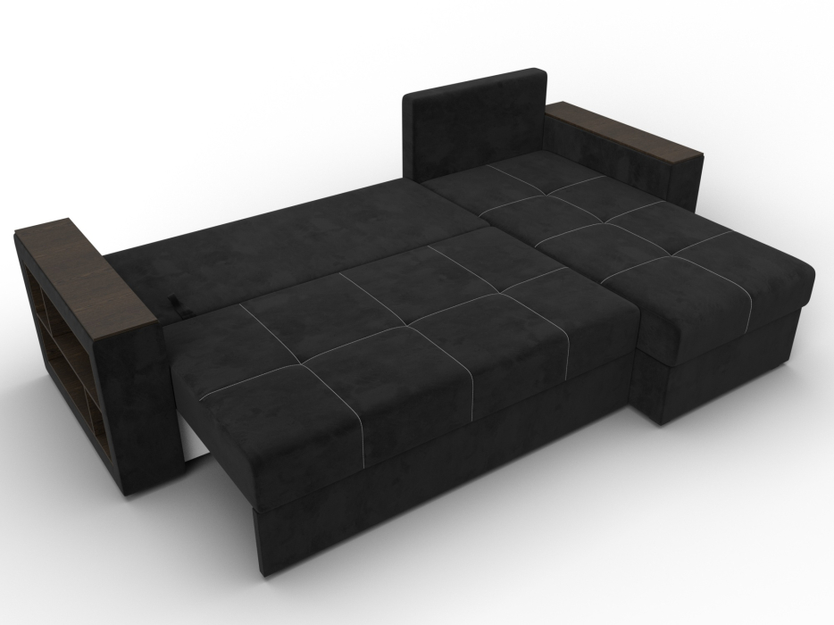 Диваны угловые в гостиную, Диван угловой Дубай Лайт угол универсальный, велюр