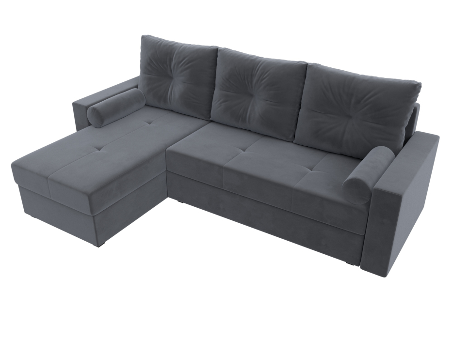 Диваны угловые в гостиную, Диван угловой Верона Лайт левый угол, велюр