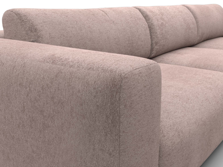 Диваны угловые в гостиную, Диван угловой Лига-066 НПБ Лонг угол правый, велюр TOWER