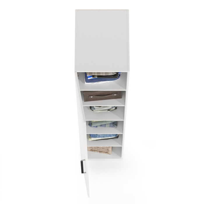 Шкафы одностворчатые, Шкаф-пенал Валенсия 13.207