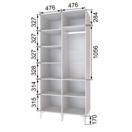 Шкаф двухстворчатый Толедо ТШ-21
