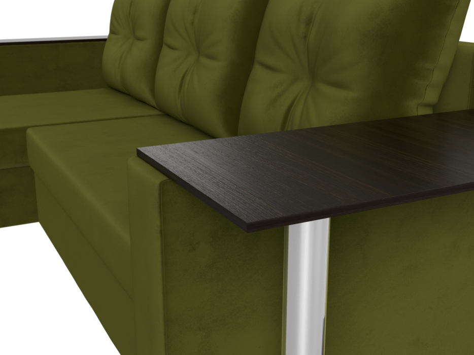 Диваны угловые в гостиную, Угловой диван Атланта левый угол, микровельвет