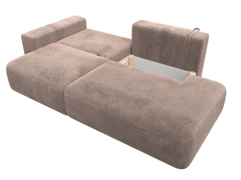 Диван прямой Лига-036 НПБ Модерн подлокотник слева, велюр TOWER