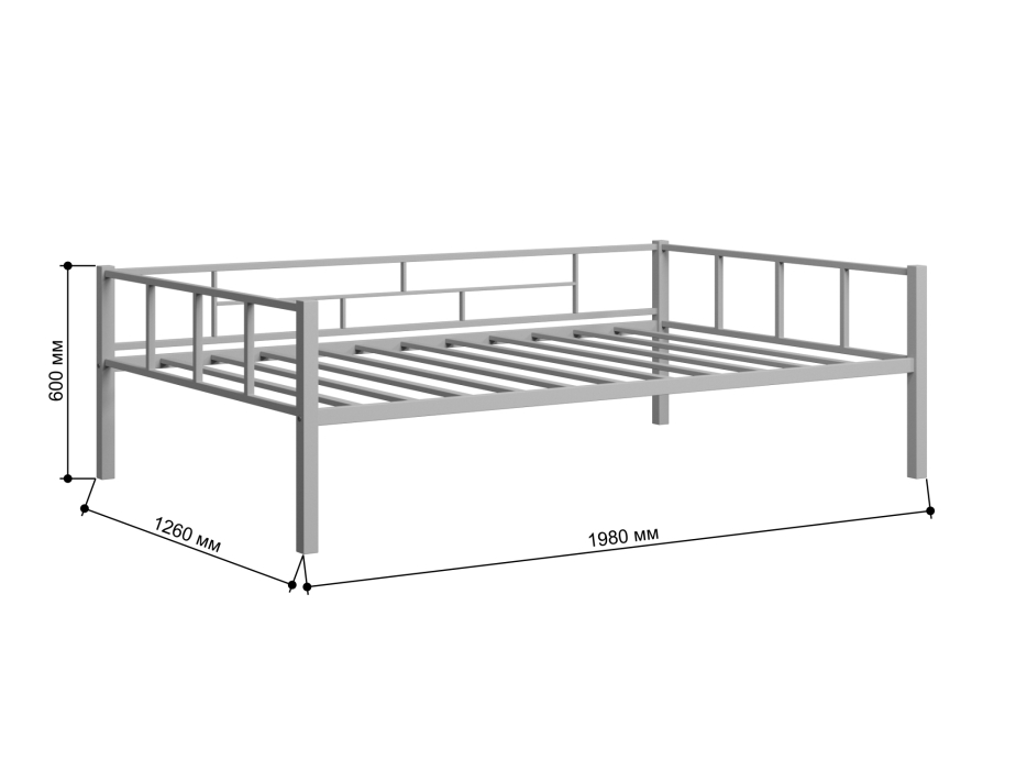 Кровати 120 см, Односпальная кровать Арга 120 