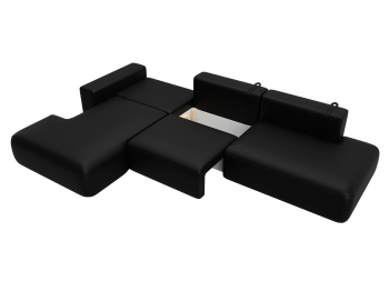 Диван угловой Лига-036 НПБ Модерн Лонг левый угол, экокожа GRIFON