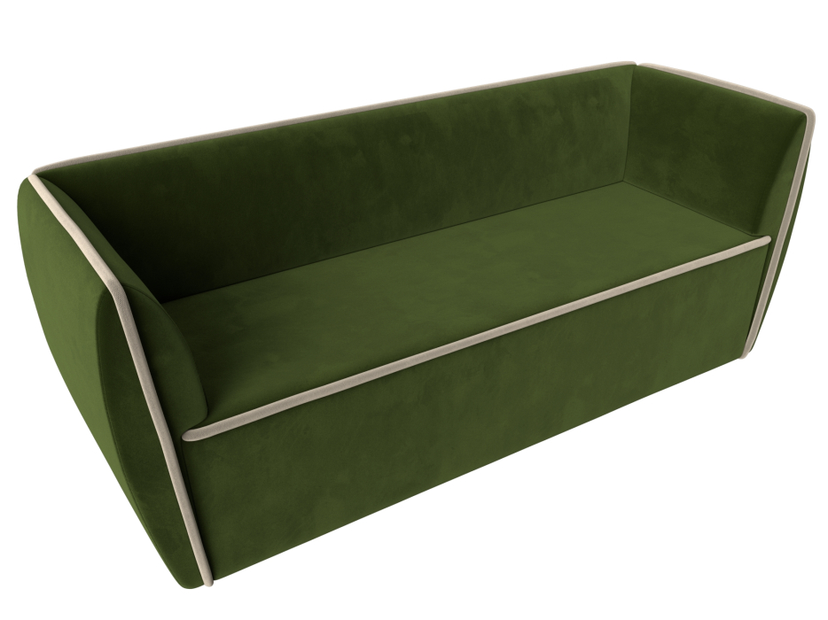 Дизайнерские диваны для гостиной, Прямой диван Бергамо 3-х местный, микровельвет